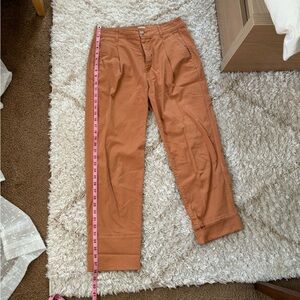 J Crew Orange Cotton Pants Size 6